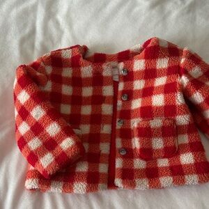 Red and White Checkered Jacket